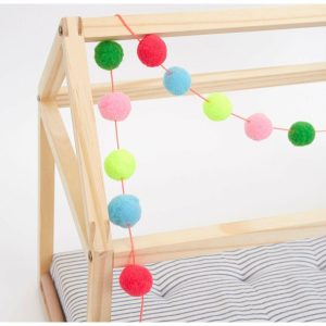 Wooden Bed Dolly Accessory | Dollhouses & Accessories Dollhouses & Accessories Dollhouses & Accessories