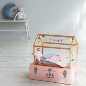 Wooden Bed Dolly Accessory | Dollhouses & Accessories Dollhouses & Accessories Dollhouses & Accessories