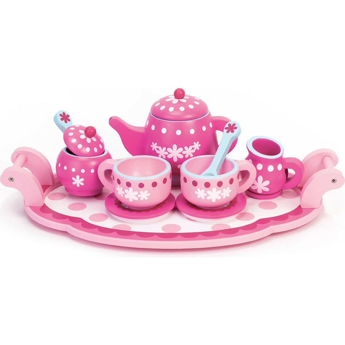 Wooden Tea Set, Pink | Dolls & Doll Accessories Dolls & Doll Accessories Dolls & Doll Accessories