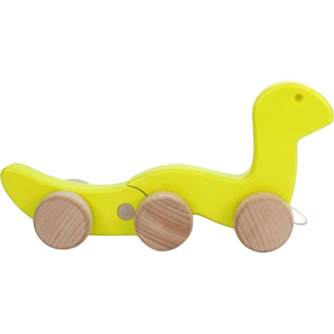 Wooden Worm Pull Toy | Push & Pull Baby & Toddler Green