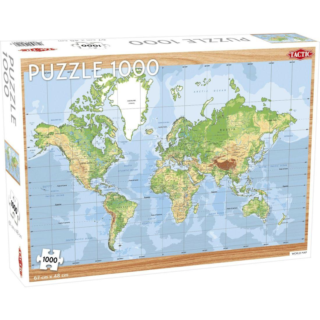 World Map 1000-Piece Puzzle | Puzzles Imaginative Learning Multi