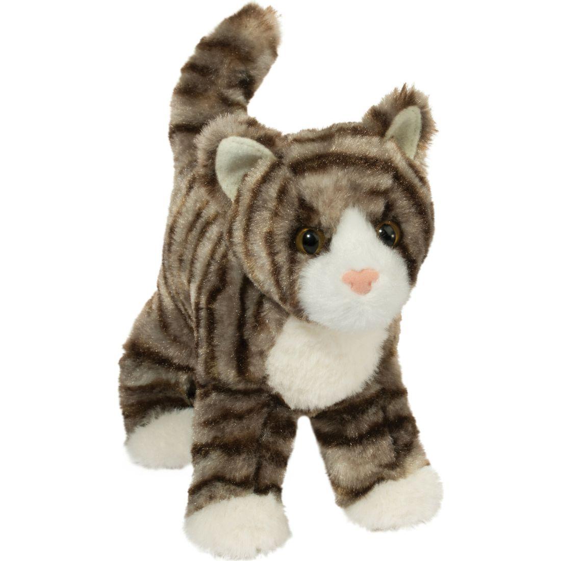 Zigby Gray Stripe Cat | Plush Baby & Toddler Grey