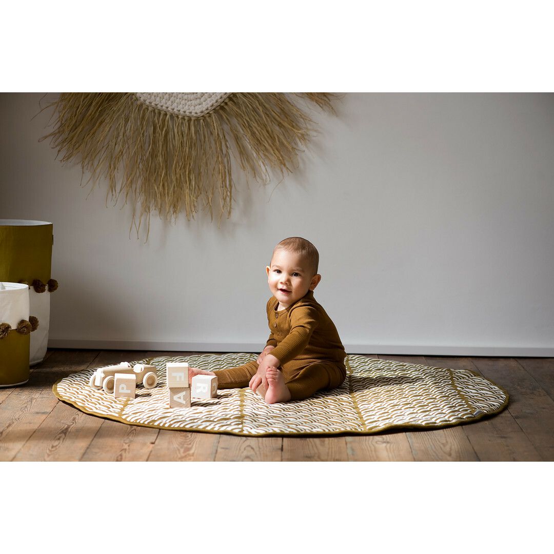 Organic Cotton Reversible Playmat, Sand Castle | Activity Gyms & Playmats Activity Gyms & Playmats Activity Gyms & Playmats