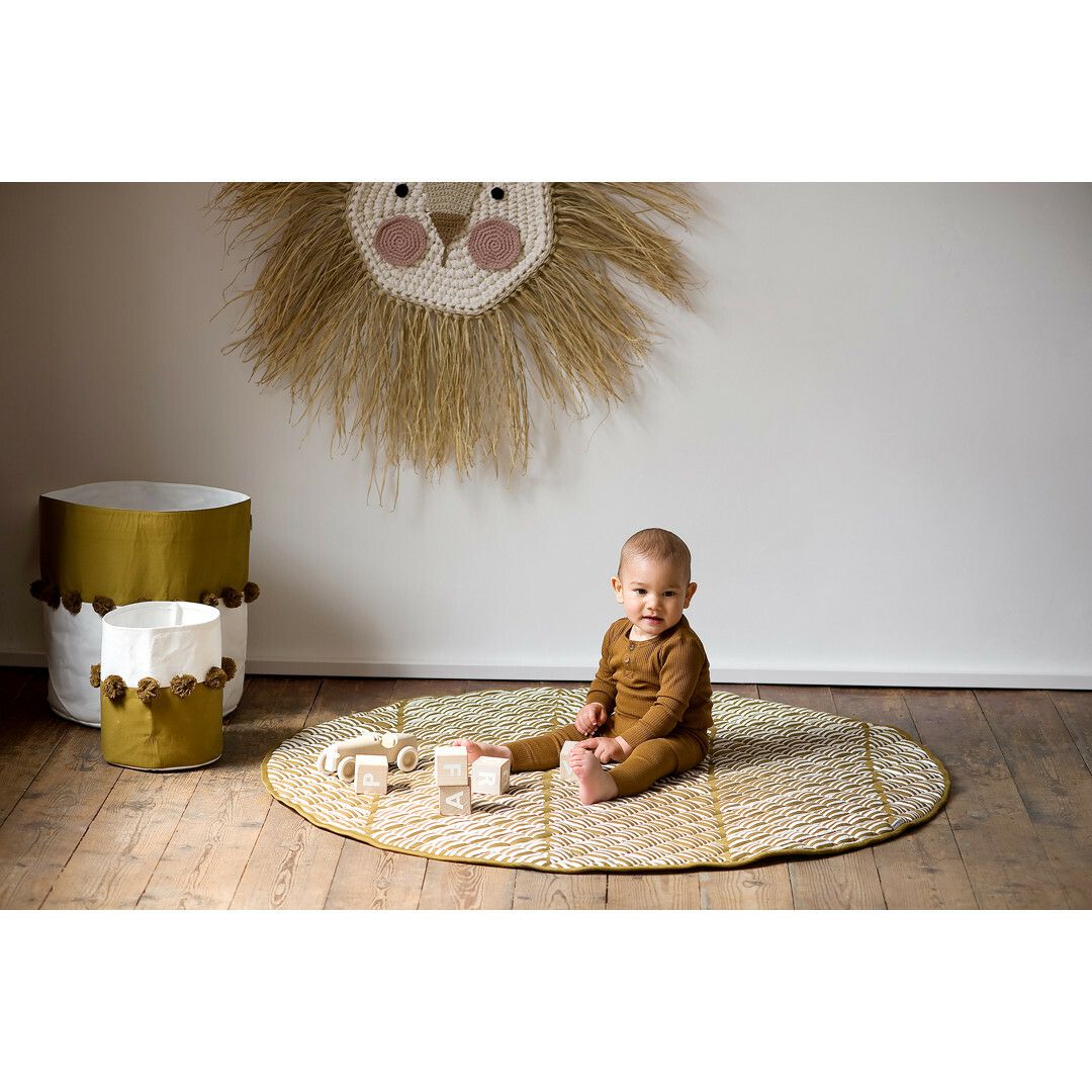 Organic Cotton Reversible Playmat, Sand Castle | Activity Gyms & Playmats Activity Gyms & Playmats Activity Gyms & Playmats