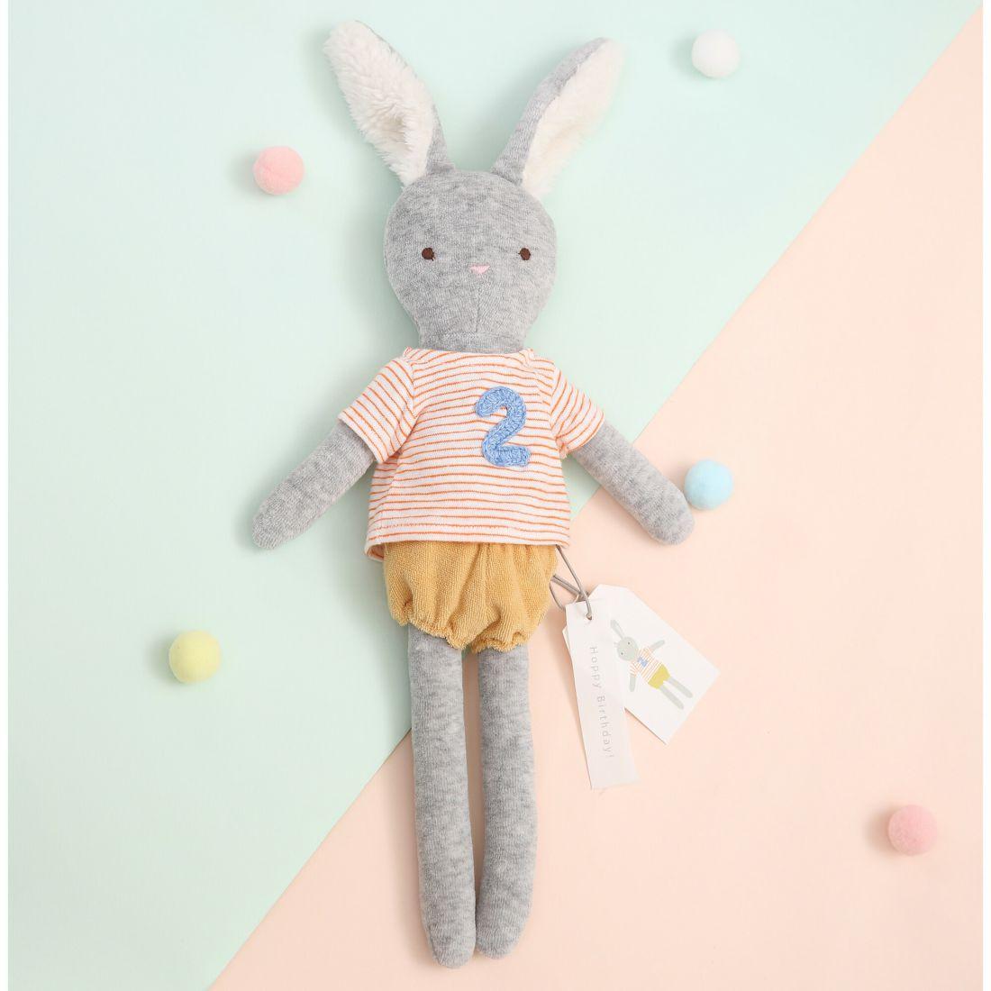 2Nd Year Birthday Medium Bunny Doll | Plush Baby & Toddler Multi