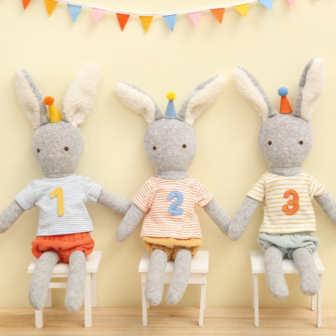 2Nd Year Birthday Medium Bunny Doll | Plush Baby & Toddler Multi