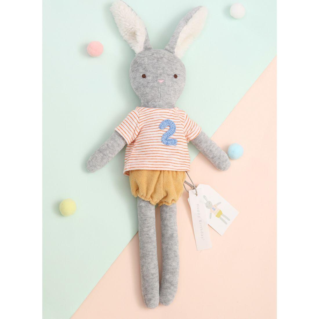 2Nd Year Birthday Medium Bunny Doll | Plush Baby & Toddler Multi