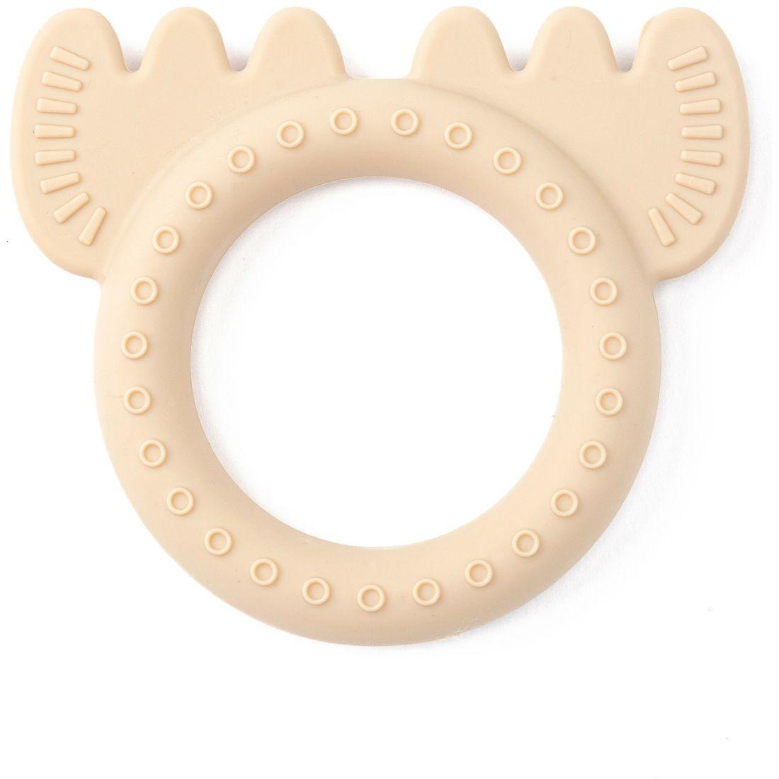 Moose Rattle Teether, Tan | Teethers & Rattles Baby & Toddler Tan