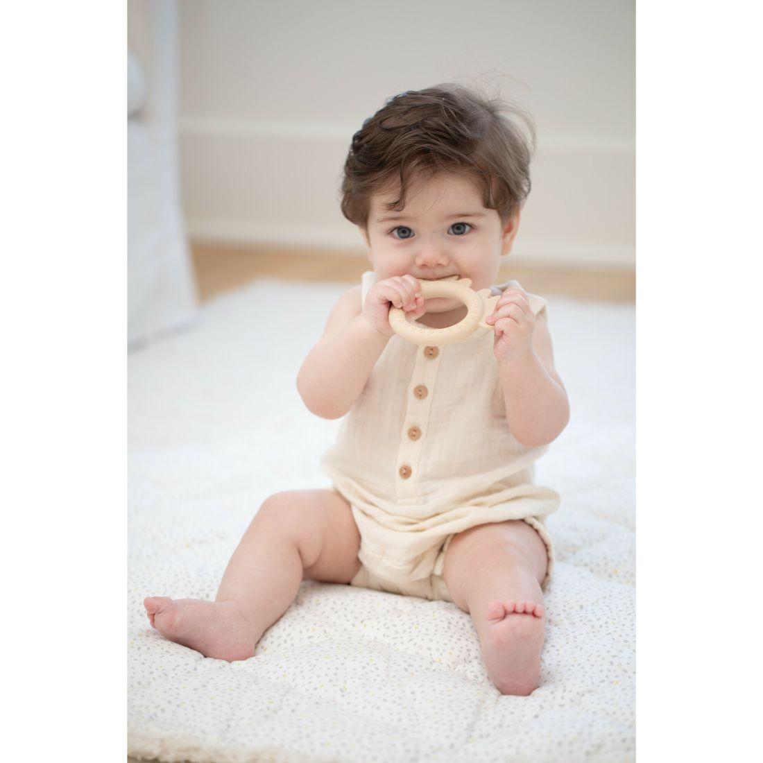 Moose Rattle Teether, Tan | Teethers & Rattles Baby & Toddler Tan