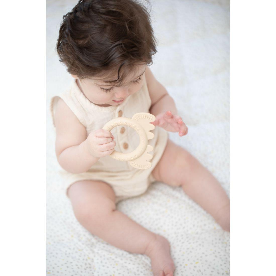 Moose Rattle Teether, Tan | Teethers & Rattles Baby & Toddler Tan