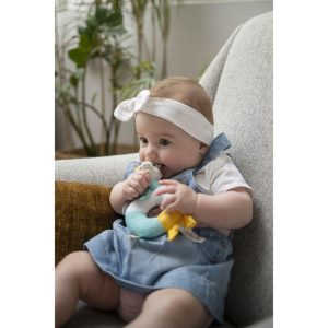 Shake & Chew Rattle, Blue/Yellow | Teethers & Rattles Baby & Toddler Multi