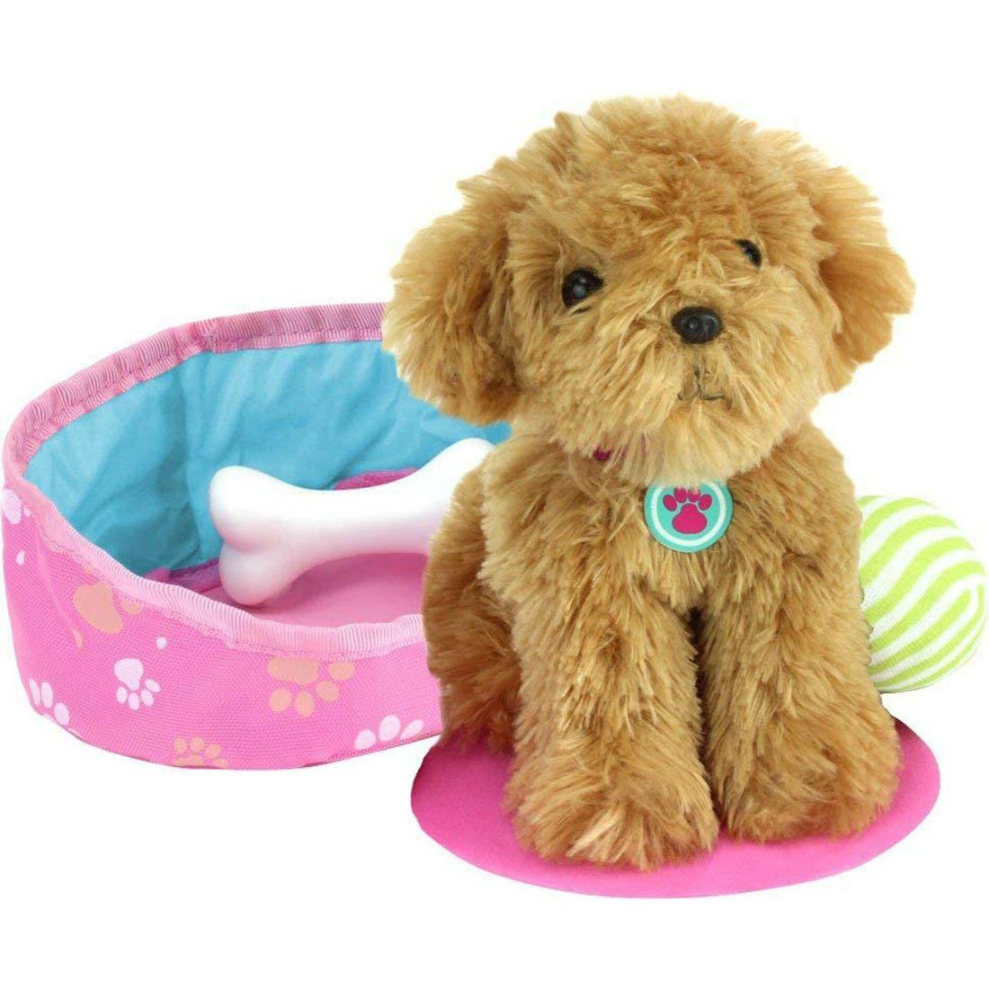 18” Doll Puppy Dog & Accessories Set, Pink | Dolls & Doll Accessories Dolls & Doll Accessories Dolls & Doll Accessories