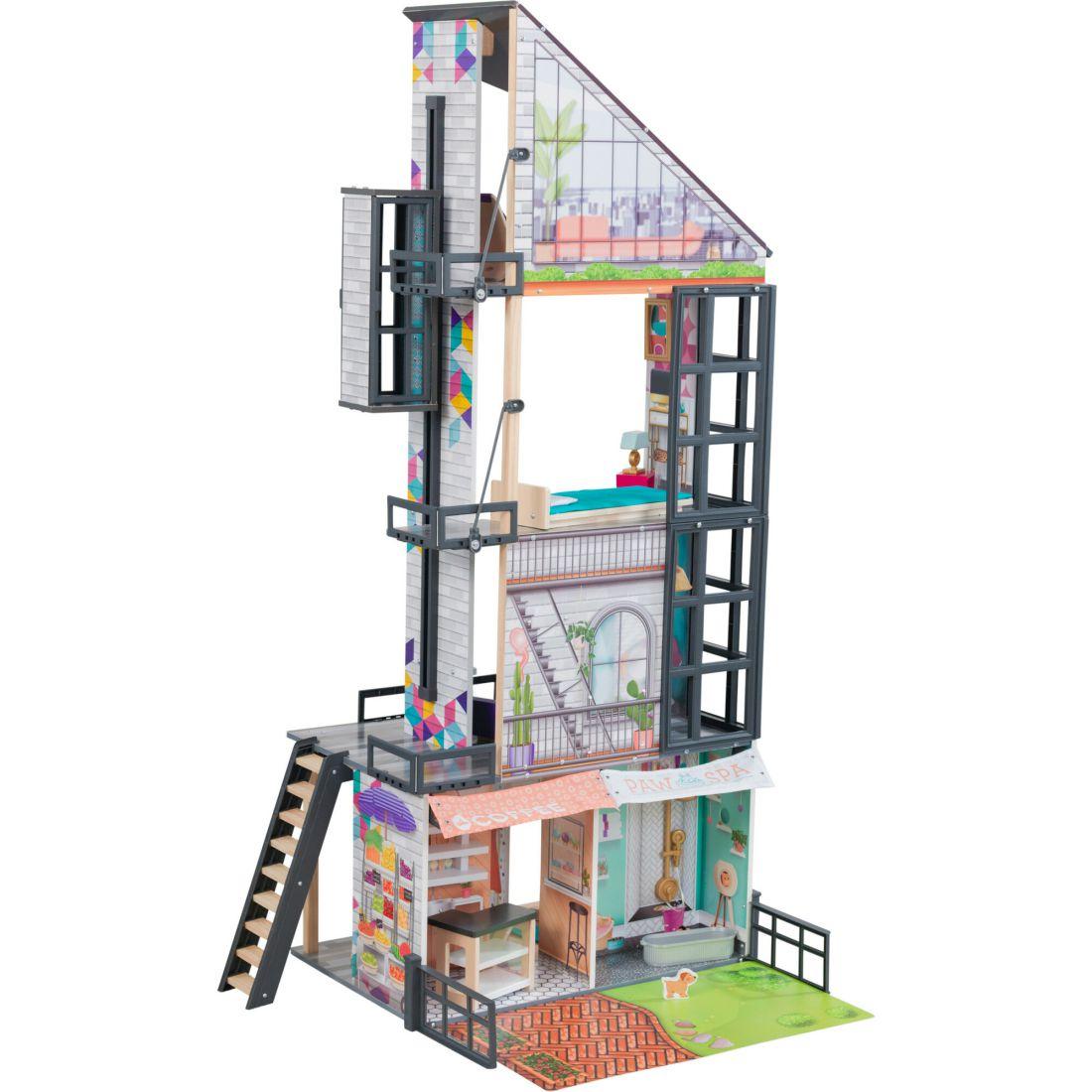 Bianca City Life Dollhouse With Ez Kraft Assembly™ | Dollhouses & Accessories Dollhouses & Accessories Dollhouses & Accessories