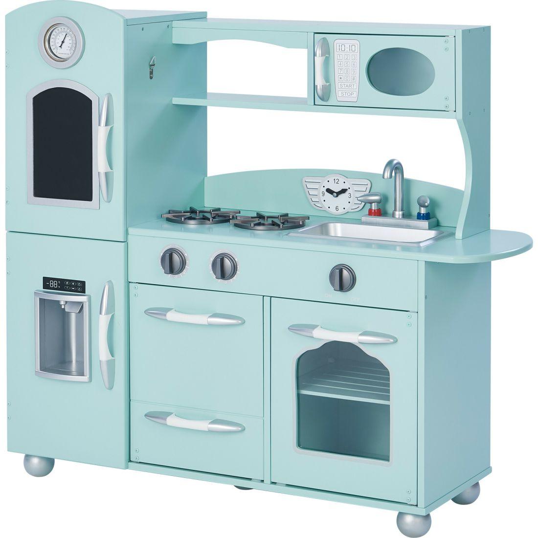 Little Chef Westchester Retro Play Kitchen, Mint | Play Kitchens Kids Play Kitchens