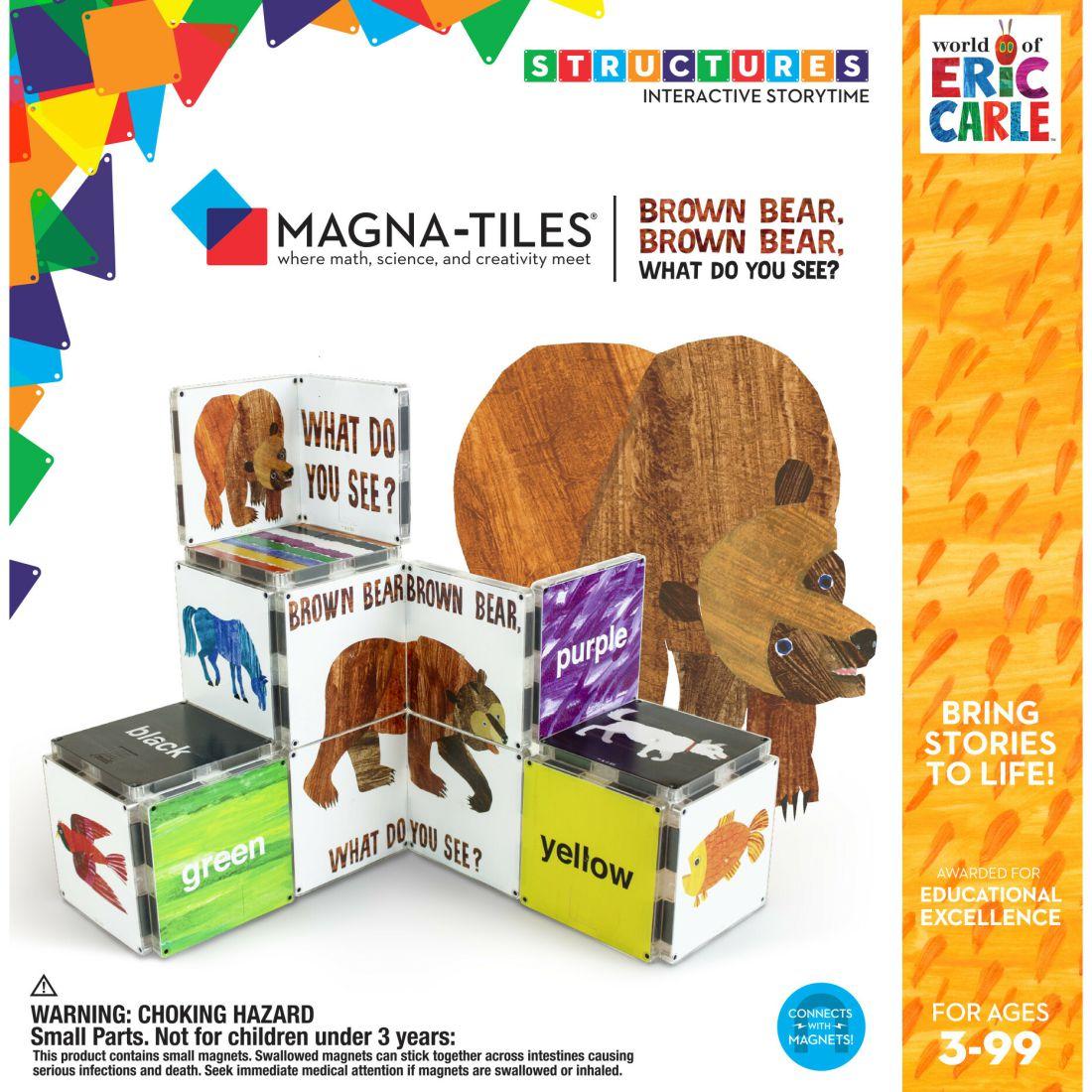 Brown Bear, Brown Bear, What Do You See? Magna-Tiles Structures | STEM Toys Kids Multi