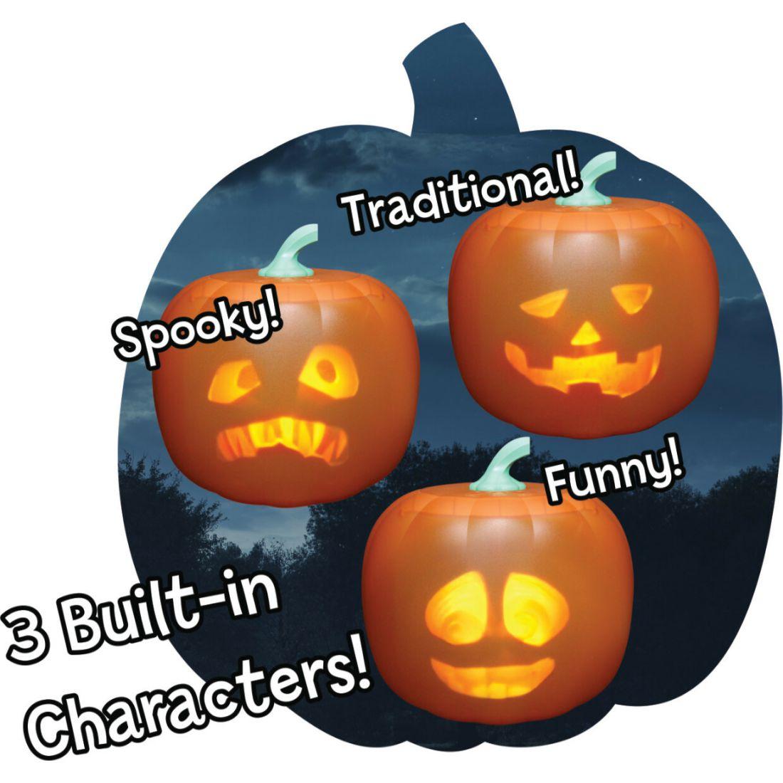 Jabberin’ Jack The Talking Animated Pumpkin With Built-In Projector & Speaker | Musical Kids Musical