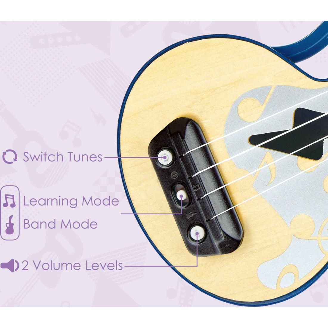 Learn With Lights Kid’S Electronic Ukulele In Blue | Musical Kids Multi