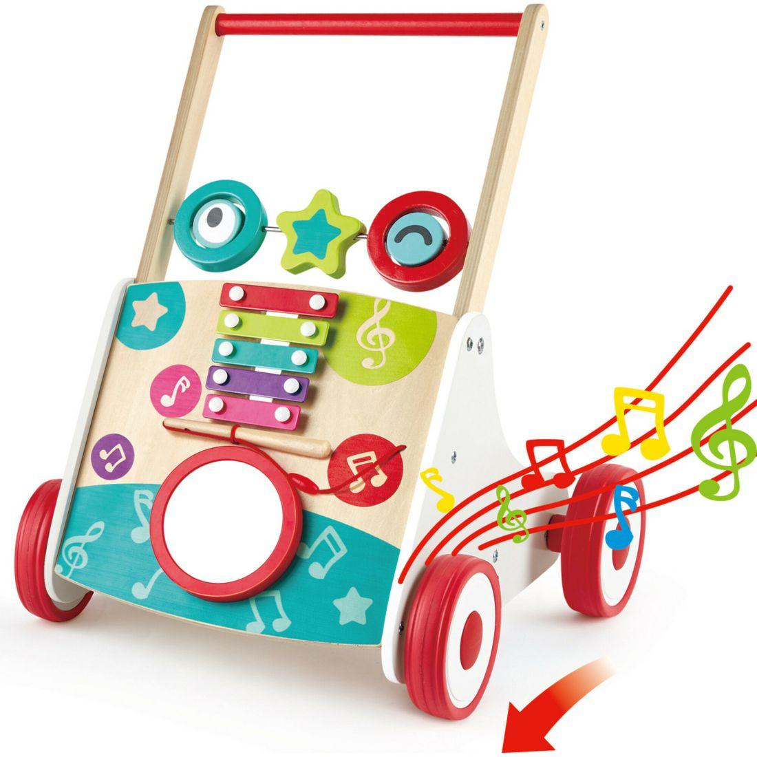 My First Musical Walker Wooden Push & Pull Learning Toy | Musical Kids Multi