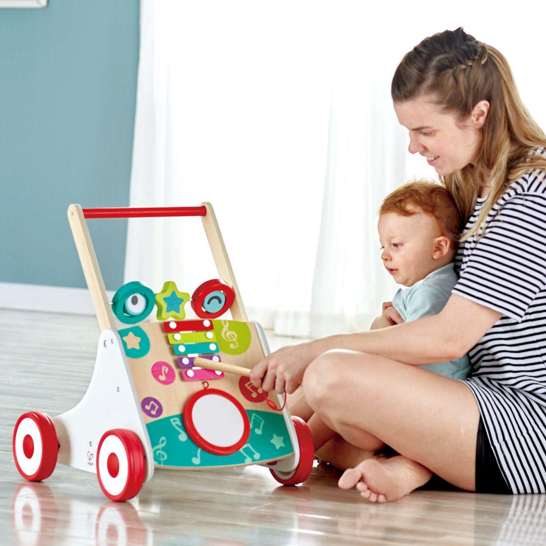 My First Musical Walker Wooden Push & Pull Learning Toy | Musical Kids Multi