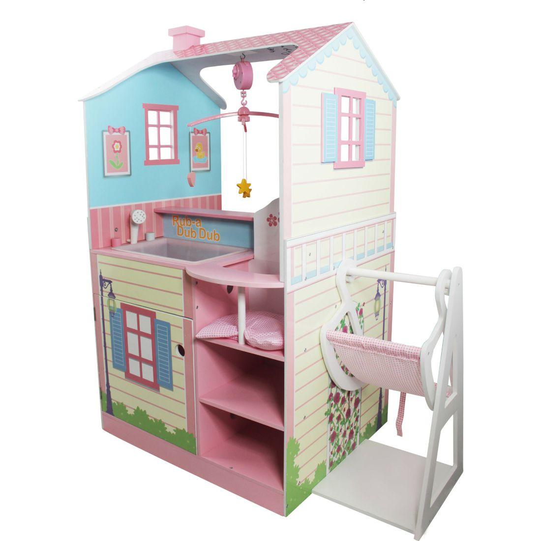 Olivia’S Classic Doll Changing Station Dollhouse, Multi | Dolls & Doll Accessories Dolls & Doll Accessories Blue