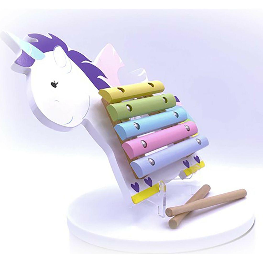 Orange Tree Toys: Xylophone: Unicorn – Wooden Musical Instrument Toy | Musical Kids Multi