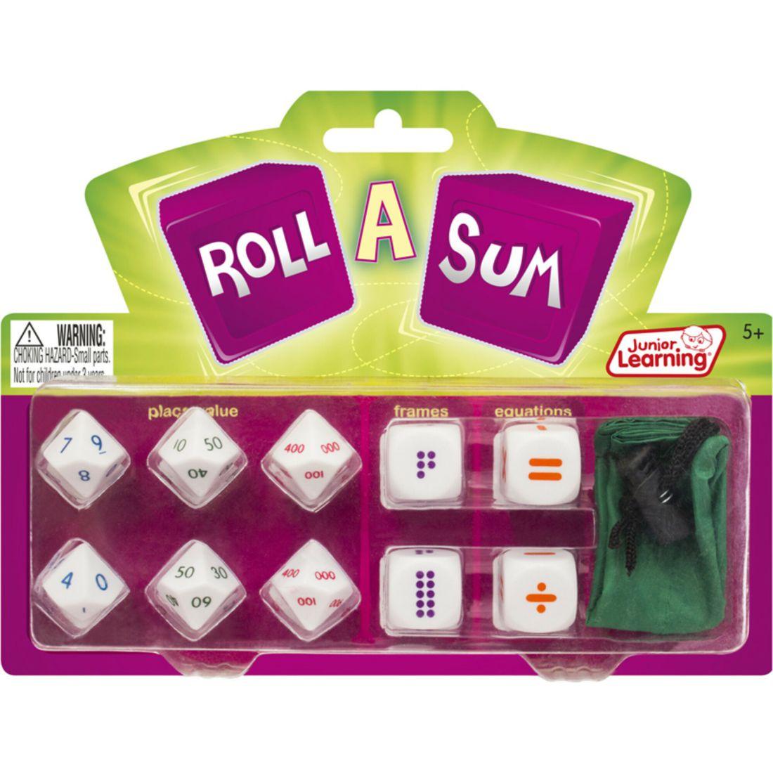 Roll A Sum For Ages 5-6 Grade 1 Grade 3 Learning | STEM Toys Kids Multi