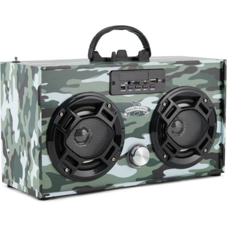 Bluetooth Mini Boom Box, Green Camo | Tech Toys Kids Green