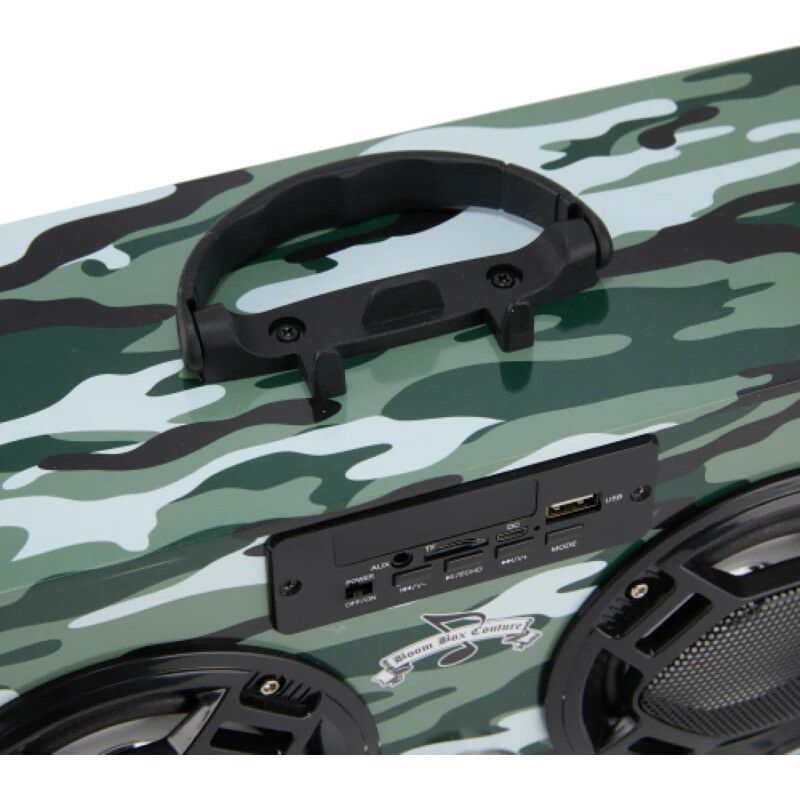 Bluetooth Mini Boom Box, Green Camo | Tech Toys Kids Green